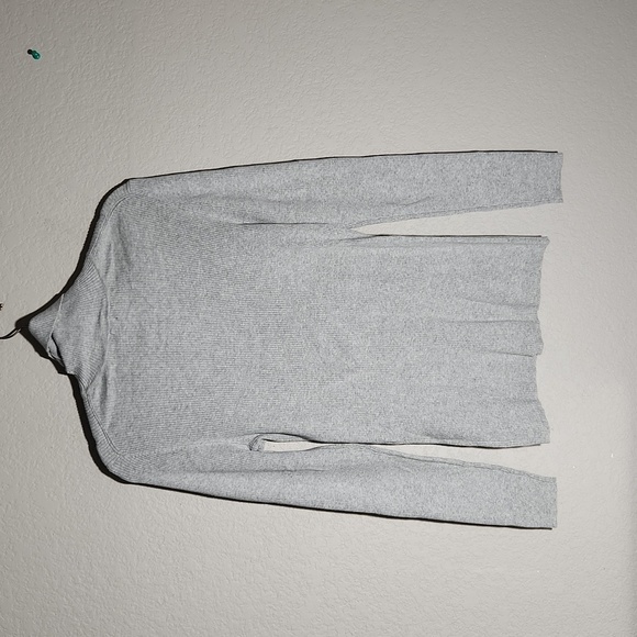 Gap Shirt Womens Size L Pullover Gray  Ribbed Bodycon Turtleneck Longsleeve New - Picture 3 of 9